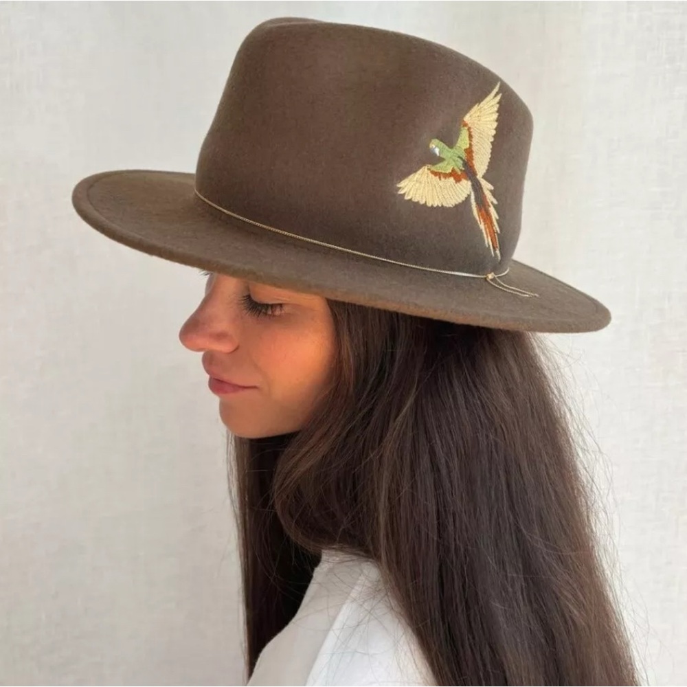 VAN PALMA Dakota Embroidered Felt Hat - Made in France